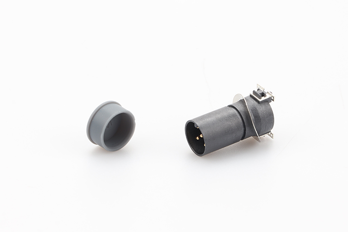 M12貼片式膠芯針型座
