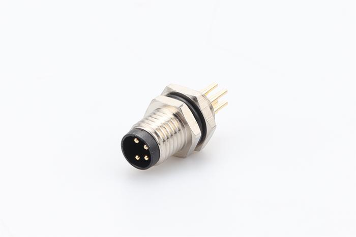 M8法蘭板后式PCB板接公航空插座